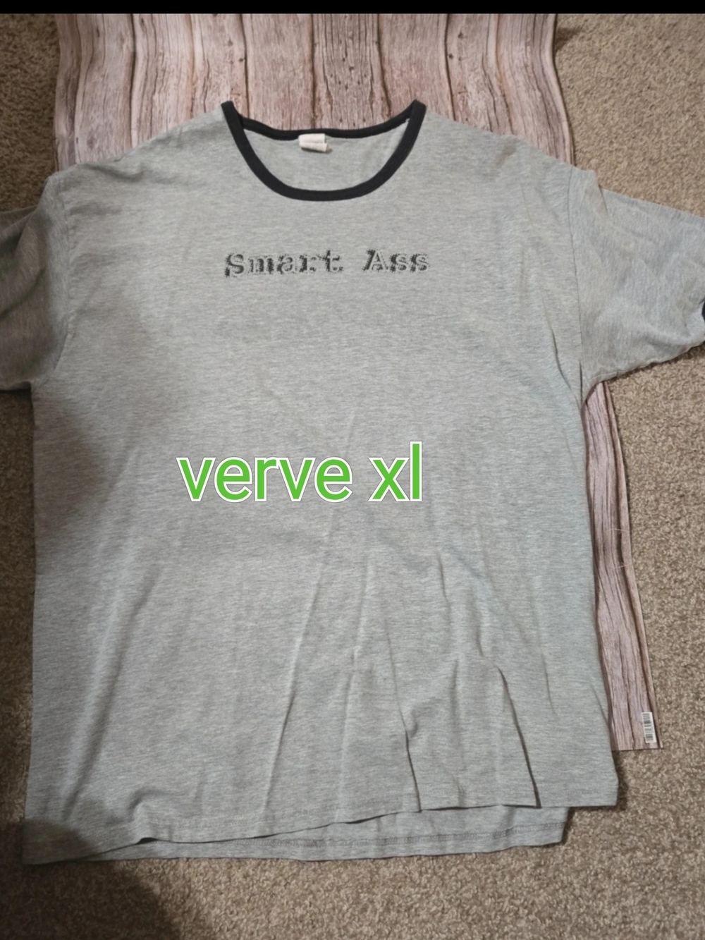 Heather Gray 'Smart Ass' Ringer Short Sleeve Tee